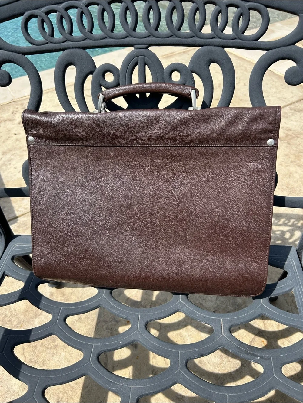 Men's Brown Leather Briefcase - Classic Professional Carry